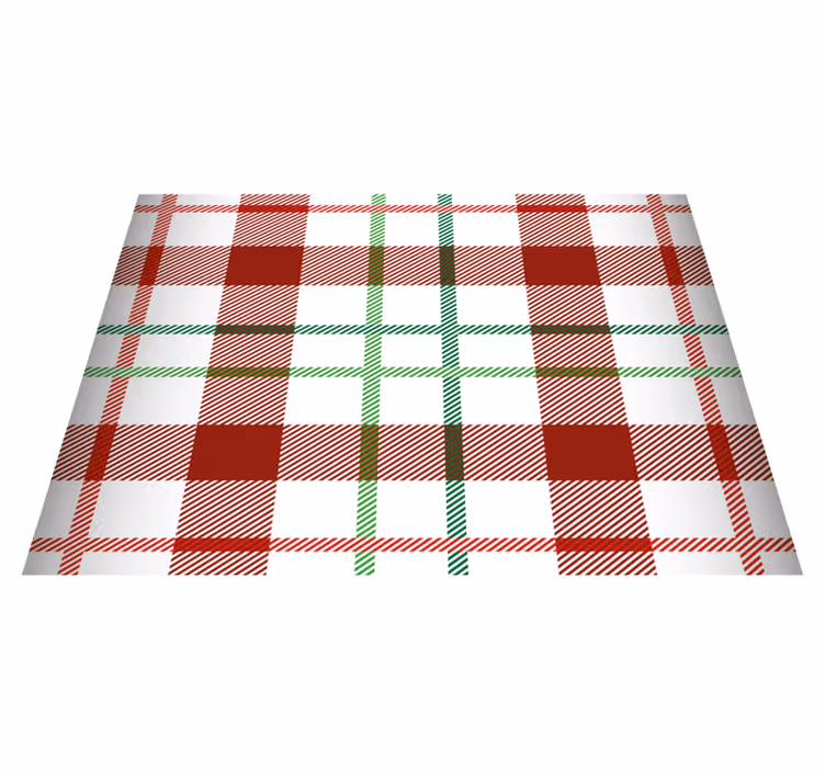 Set de table noël motif tartan - TenStickers