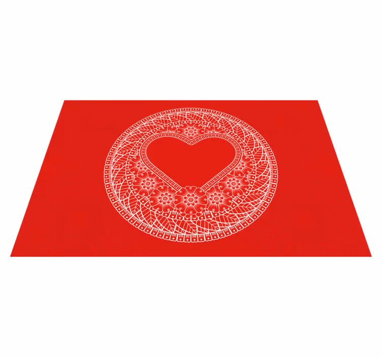 Set de table design citation motif cœur - TenStickers