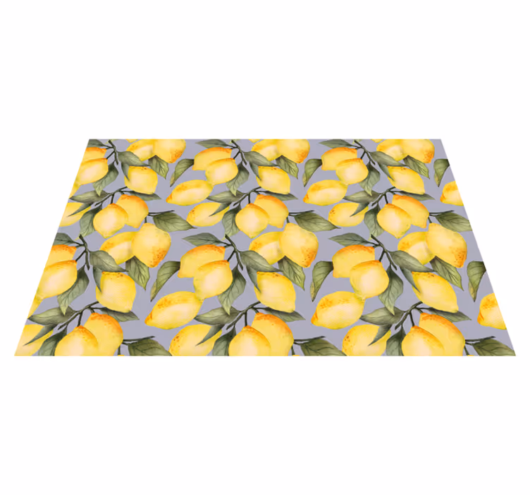 Set de table original motif sur le thème du citron - TenStickers
