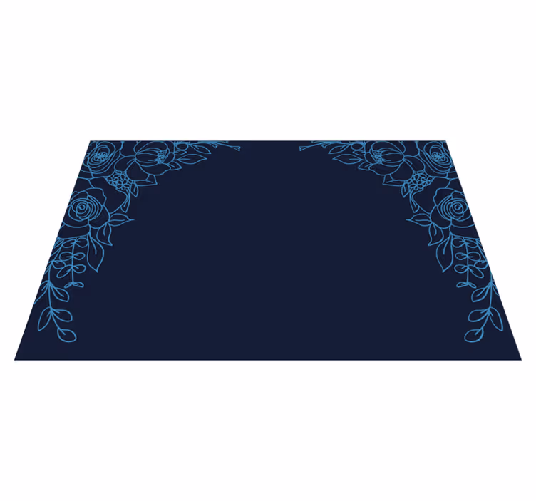 Set de table original design bord floral - TenStickers