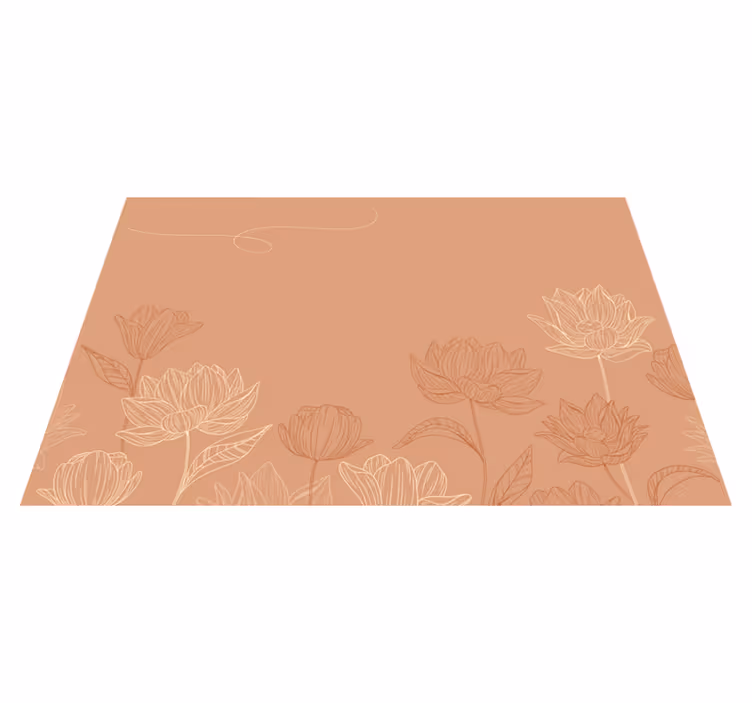 Set de table original arrangement floral de thé - TenStickers