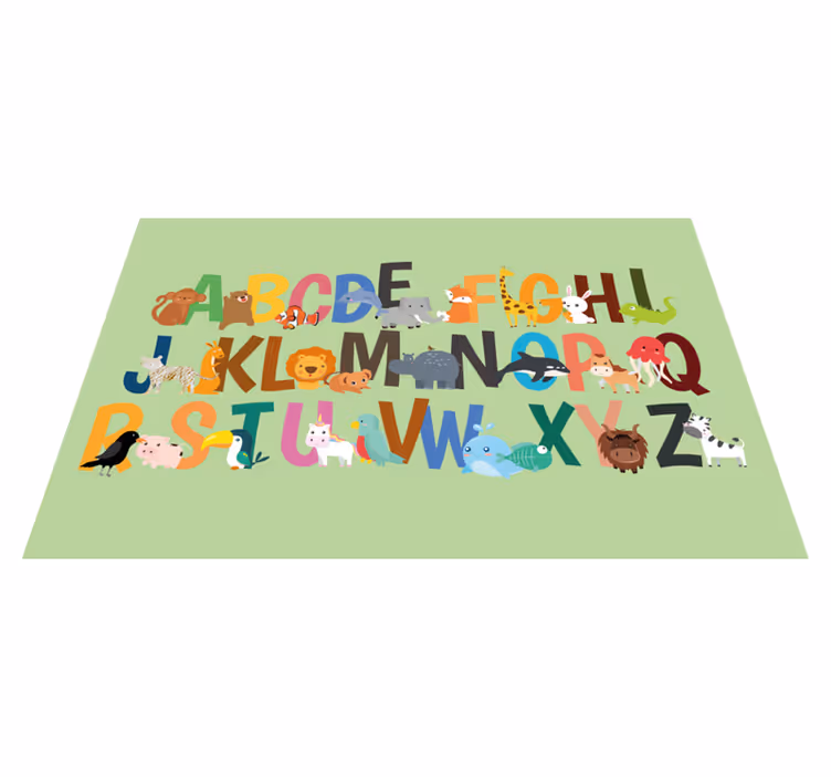 Set de table enfant alphabet des animaux - TenStickers