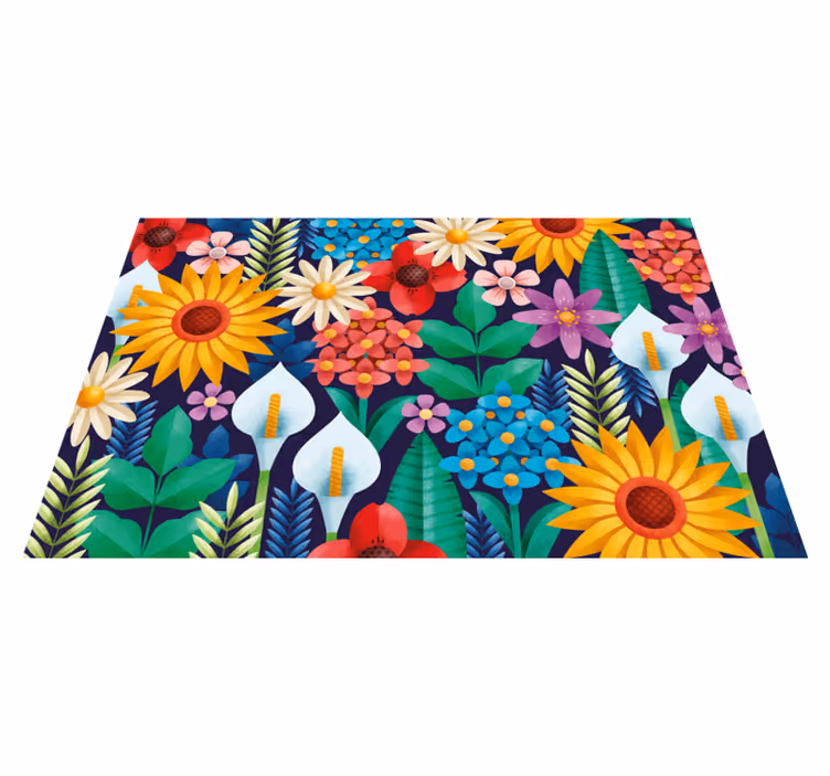 Set de table original arrangement floral vibrant - TenStickers