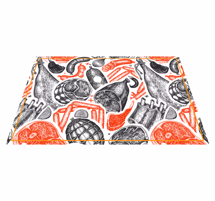 Set de table original motifs d'illustration alimentaire - TenStickers