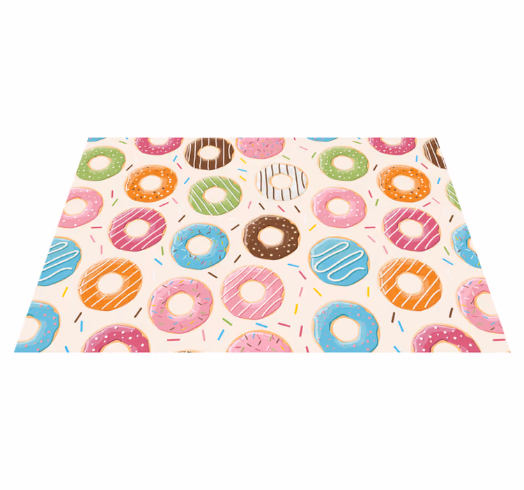 Set de table enfant motifs de donuts colorés - TenStickers