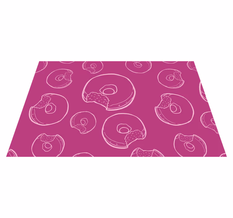 Set de table original motif beignets colorés - TenStickers