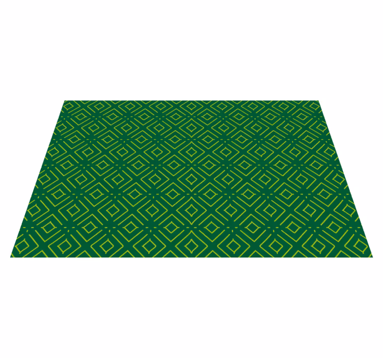 Set de table motif géométrique vert - TenStickers