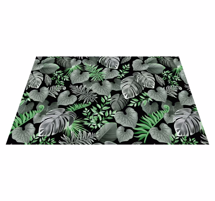 Set de table motifs feuilles vertes - TenStickers