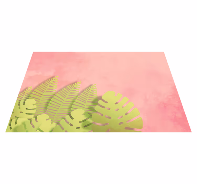 Set de table original arrangement de feuilles botaniques - TenStickers