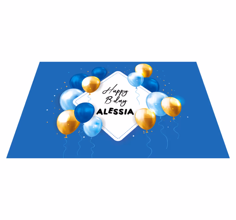 Set de table enfant célébration de ballons d'anniversaire - TenStickers