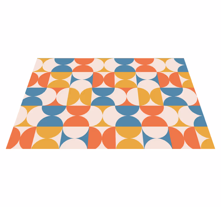 Set de table moderne cercles colorés géométriques - TenStickers