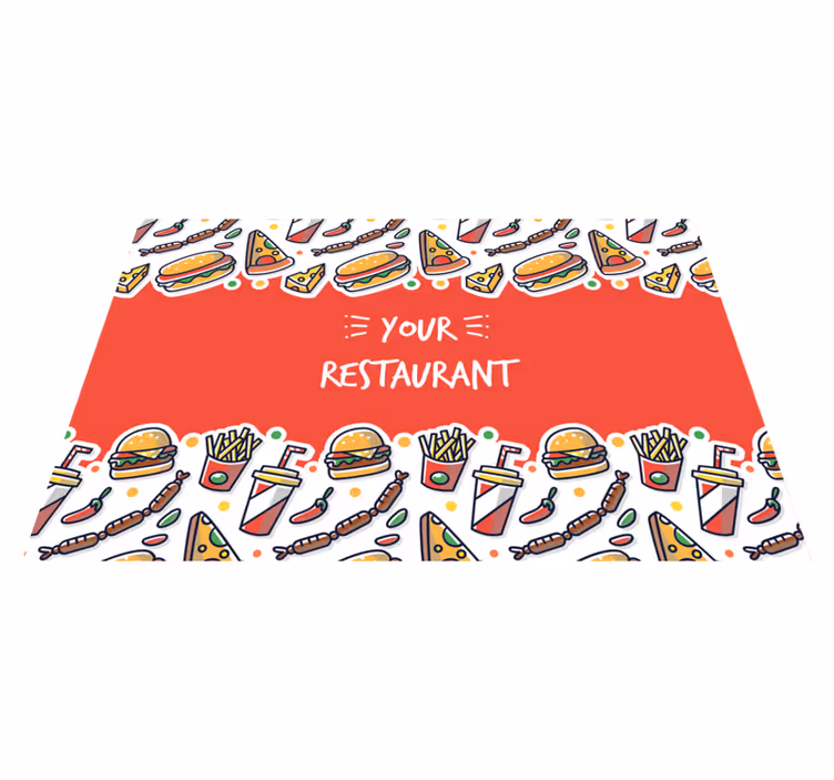 Set de table original art sur le thème de la nourriture - TenStickers