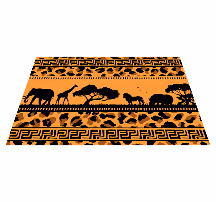 Set de table original thème silhouettes animales - TenStickers