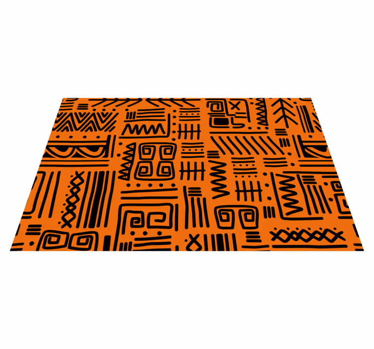Set de table motif abstrait noir - TenStickers
