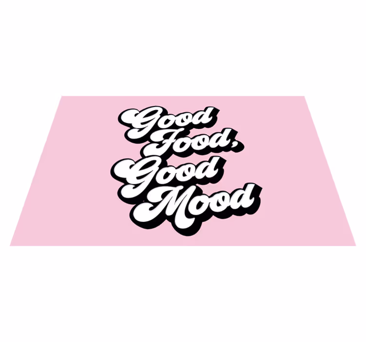 Set de table design citation bonne nourriture - TenStickers