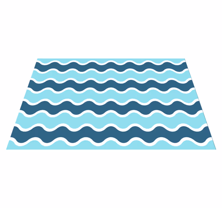 Set de table moderne motif lignes ondulées - TenStickers