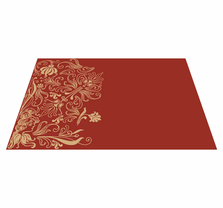 Set de table design elegant Côté vintage rouge - TenStickers