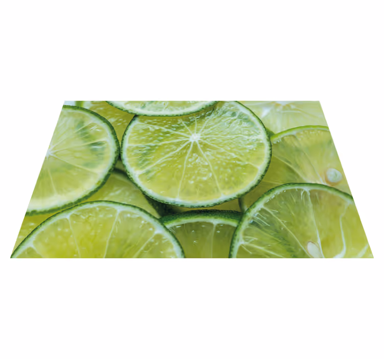 Set de table moderne tranches de citron vert juteuses - TenStickers