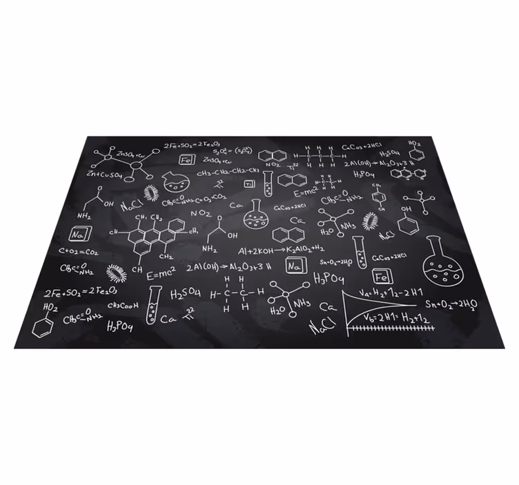 Set de table original impression équation chimique - TenStickers