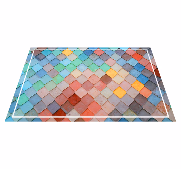 Set de table motif carrelage coloré - TenStickers