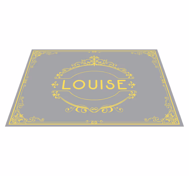 Set de table avec prénom affichage élégant - TenStickers