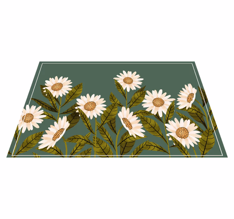 Set de table design elegant Marguerites réalistes - TenStickers