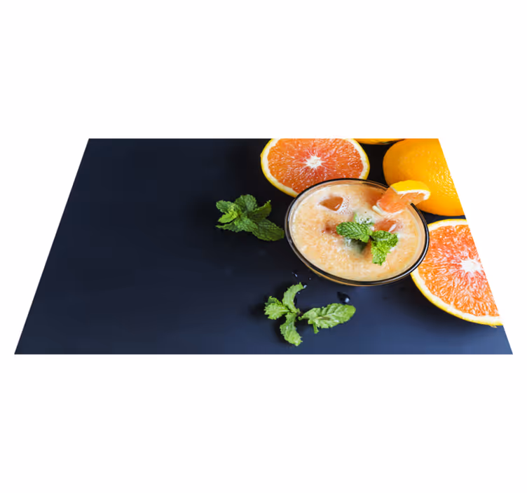Set de table maison boisson aux agrumes - TenStickers