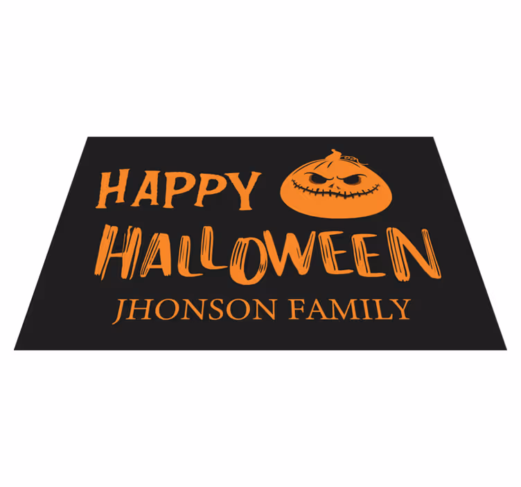 Set de table halloween salutations familiales - TenStickers
