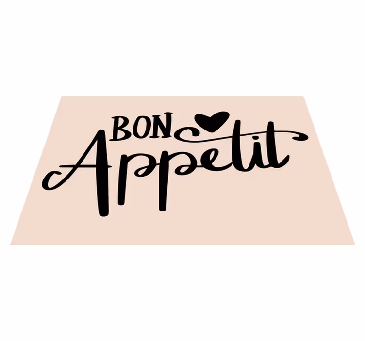 Set de table design citation bon appétit - TenStickers