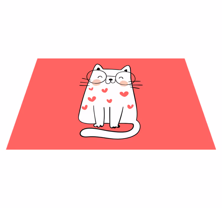 Set de table enfant personnage de chat adorable - TenStickers