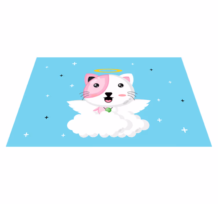 Set de table enfant chat ange mignon - TenStickers