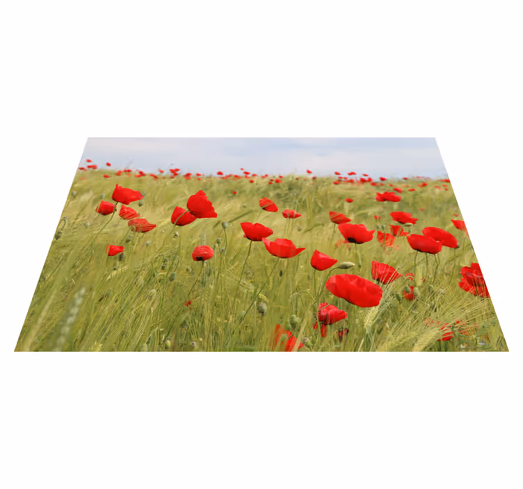 Set de table original champ de coquelicots - TenStickers