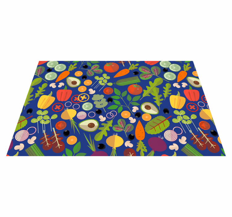 Set de table original motif légumes éclatants - TenStickers