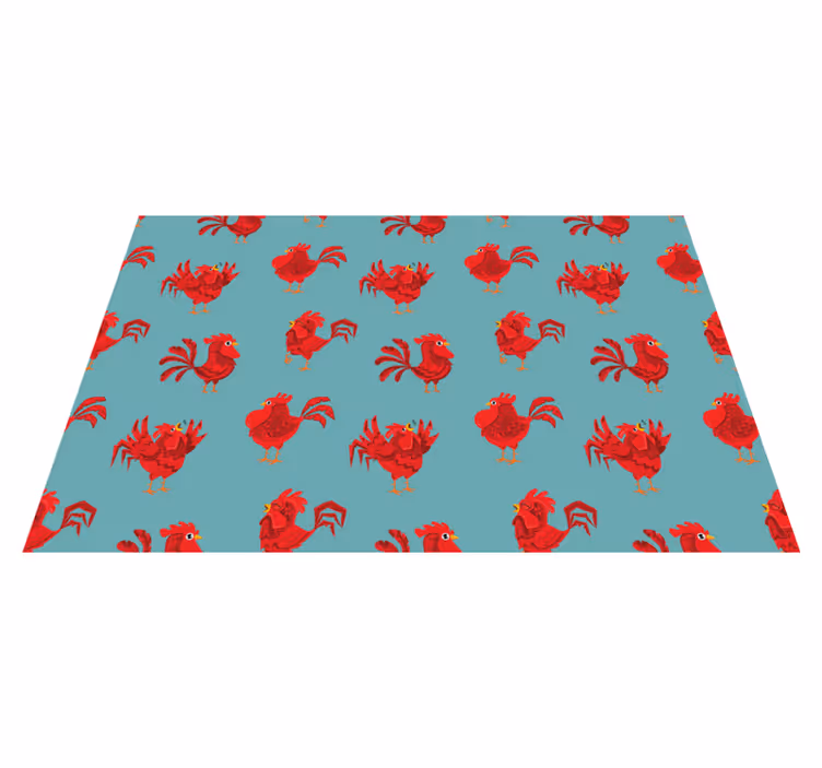 Set de table original motif coq charmant - TenStickers
