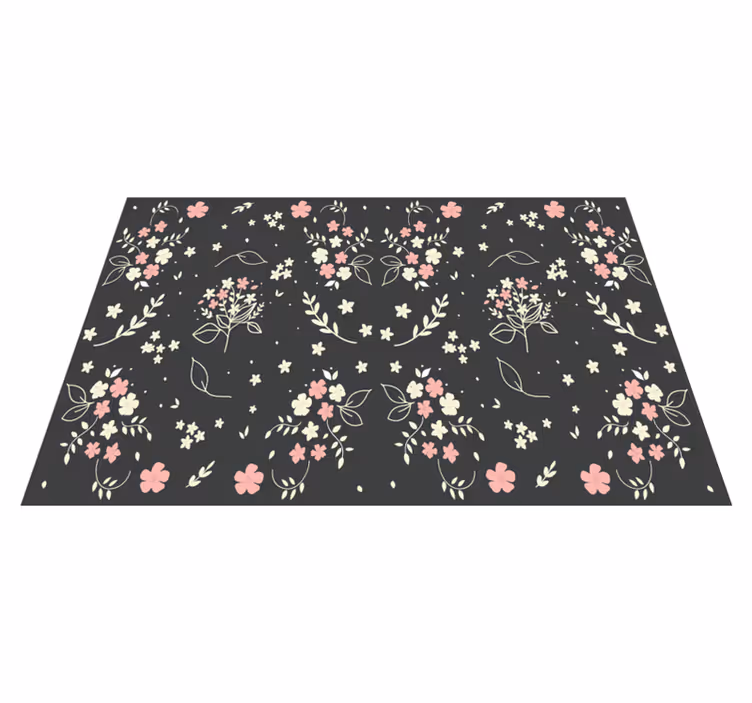 Set de table original surface Éléments florissants - TenStickers