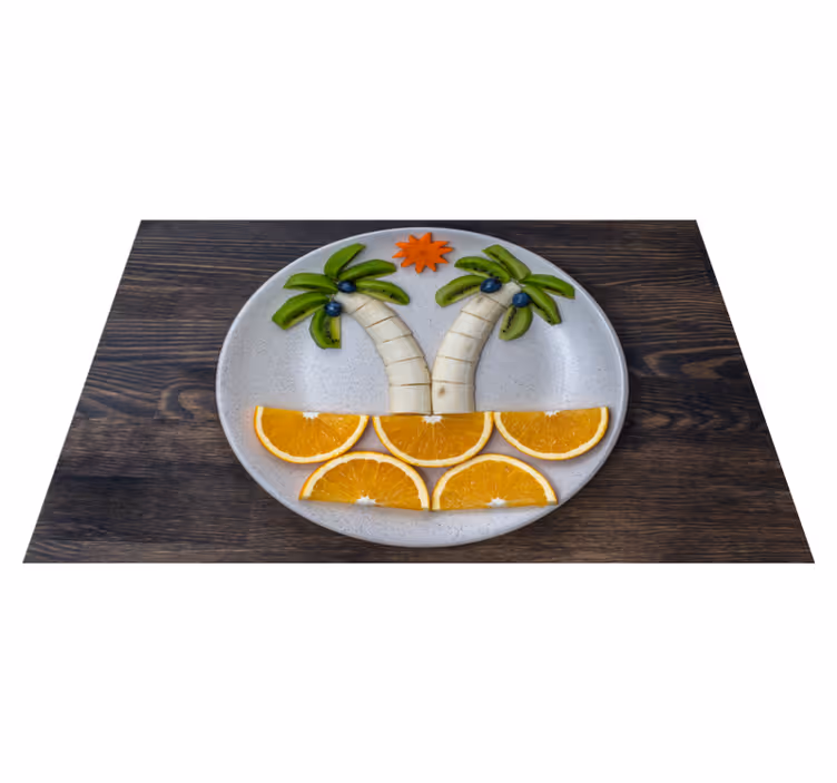 Set de table original arrangement de fruits tropicaux - TenStickers