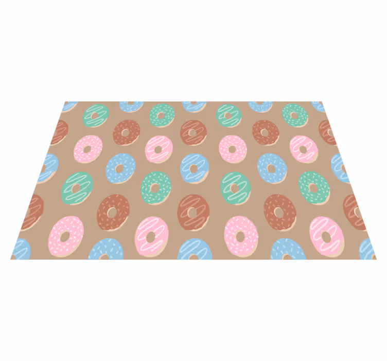 Set de table original motif donut vibrant - TenStickers