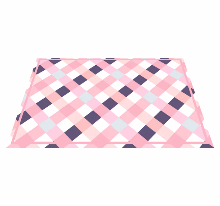 Set de table à motif tartan aux teintes douces - TenStickers