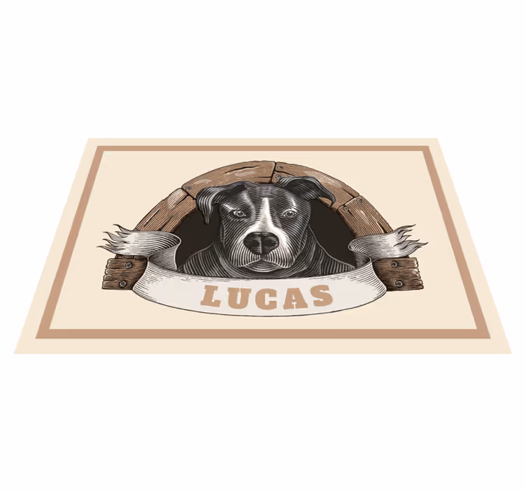 Set de table original illustration de portrait de chien - TenStickers