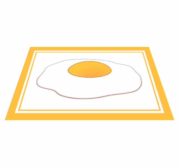 Set de table original en forme d'œuf au plat - TenStickers