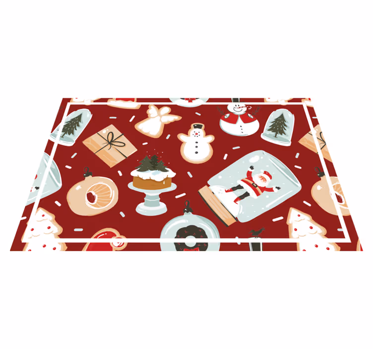 Set de table noël motifs de fêtes joyeuses - TenStickers