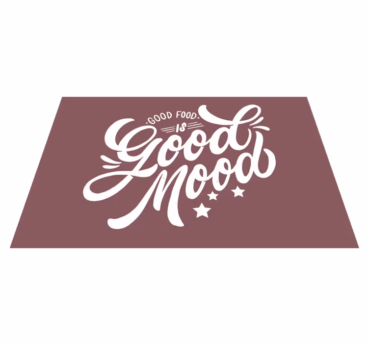 Set de table design citation bonne ambiance culinaire - TenStickers