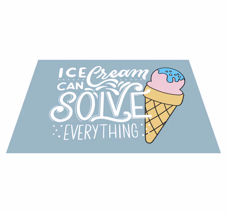 Set de table design citation cornet de glace - TenStickers