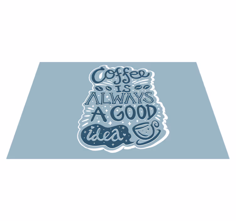 Set de table design citation inspiration café - TenStickers