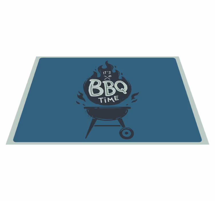 Set de table design citation flammes de barbecue - TenStickers