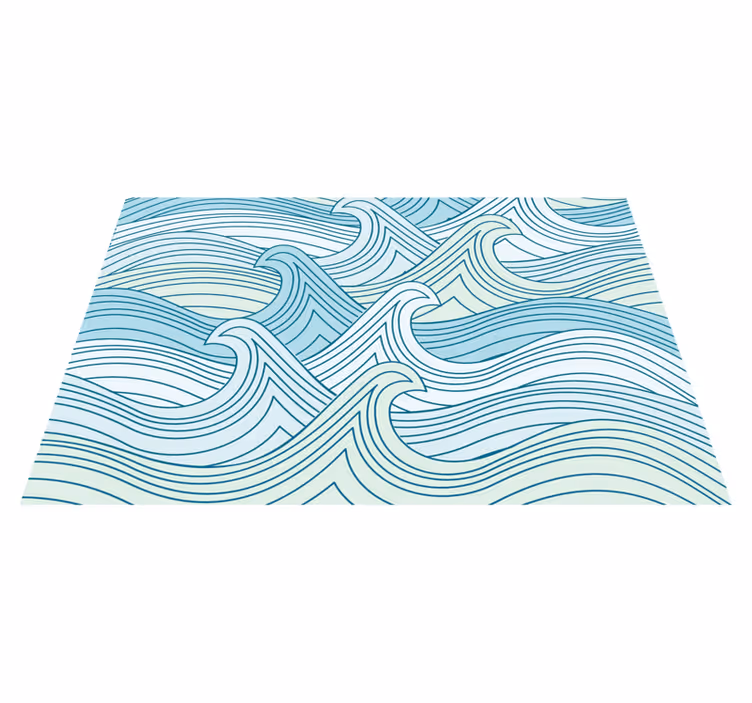 Set de table motif lignes courbes - TenStickers