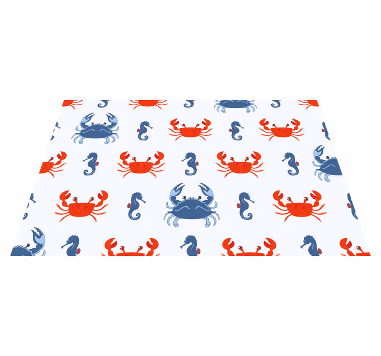 Set de table rectangulaire Modèle de crabes de dessin animé - TenStickers