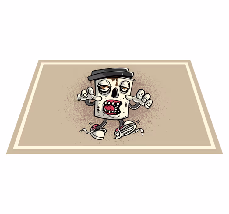 Set de table original Personnage de graffiti zombie café - TenStickers