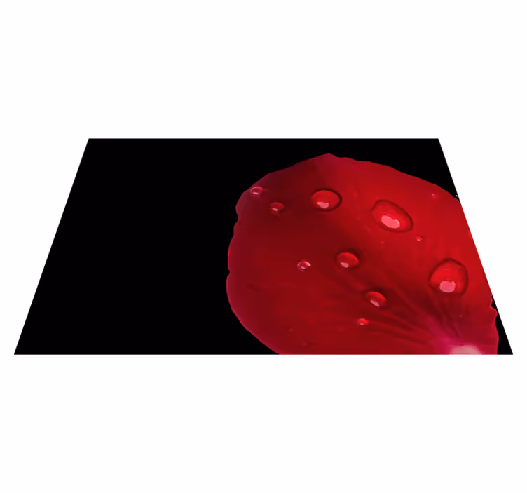 Set de table surface pétale rouge - TenStickers