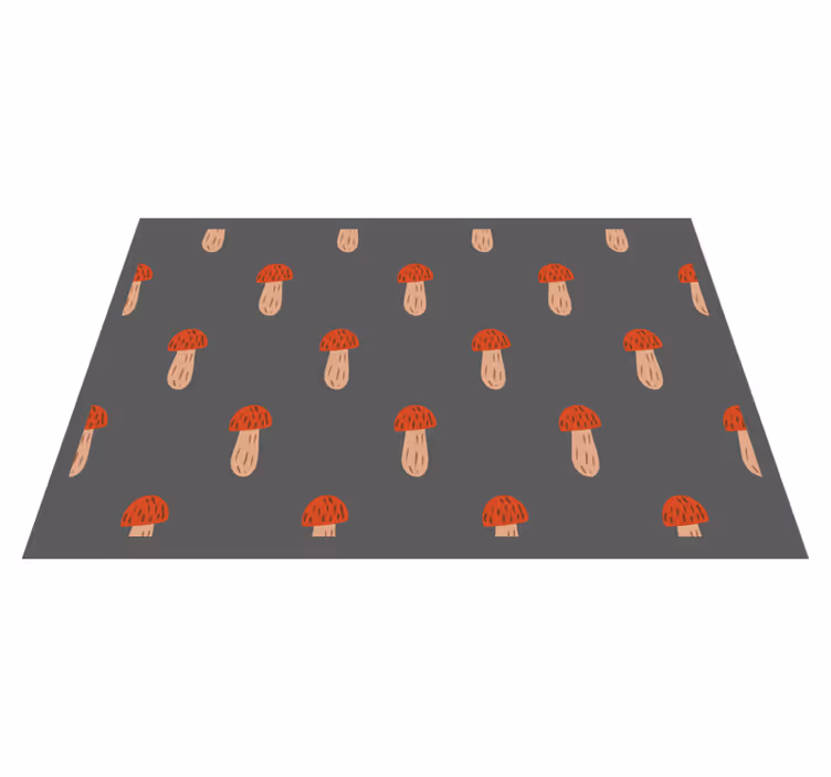 Set de table original motifs champignons - TenStickers